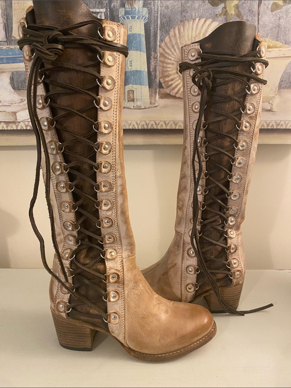 Excellent Freebird Chapelle Taupe Multi | Size 9 - Picture 5 of 11